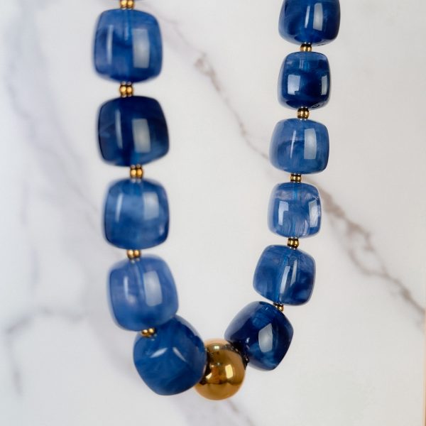 Collar piedra cuadrada XL