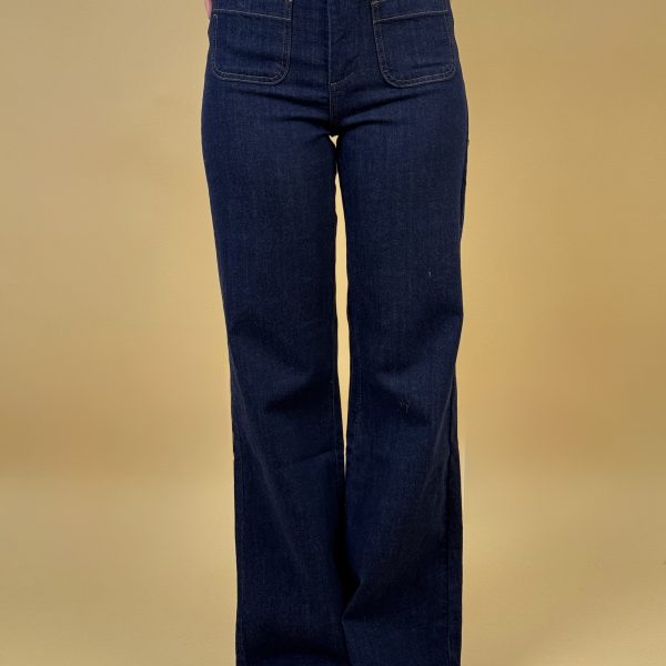 Jean Flare Fit azul oscuro