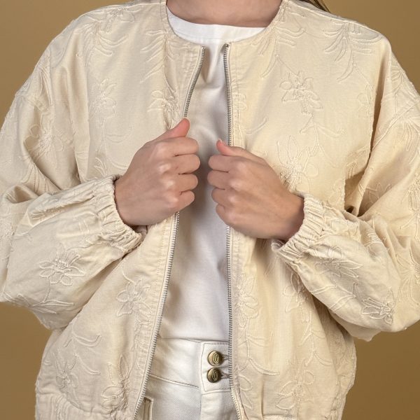 Chaqueta Bomber bordada