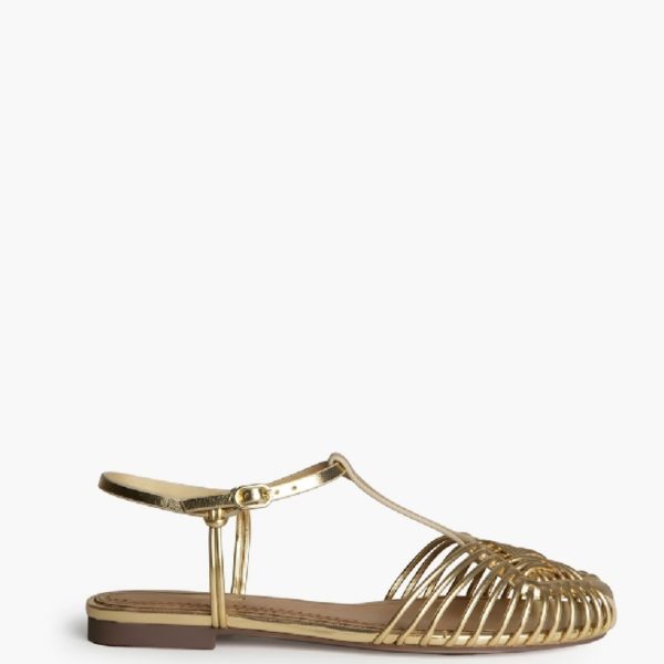 Sandalia cangrejera Corina dorada